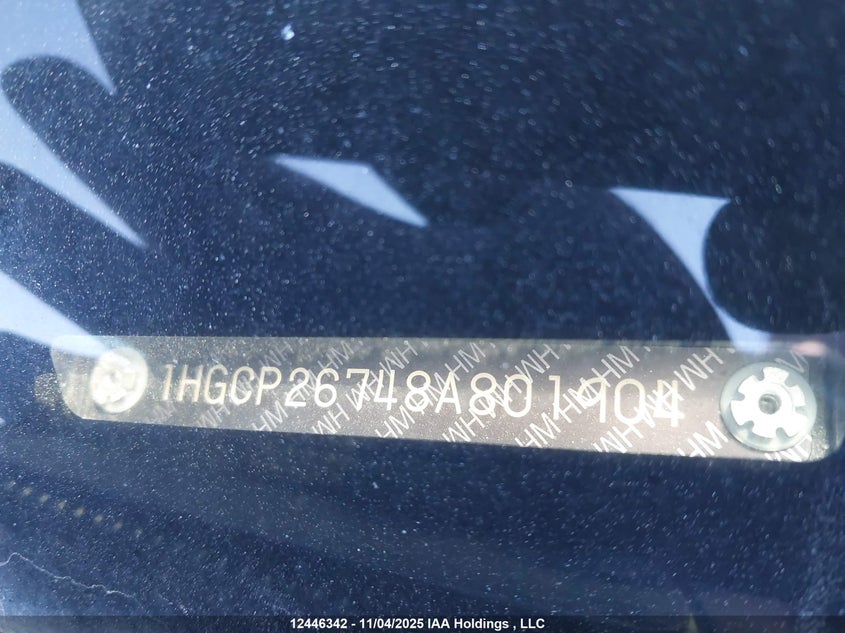 1HGCP26748A801904 2008 HONDA ACCORD photo no. 19