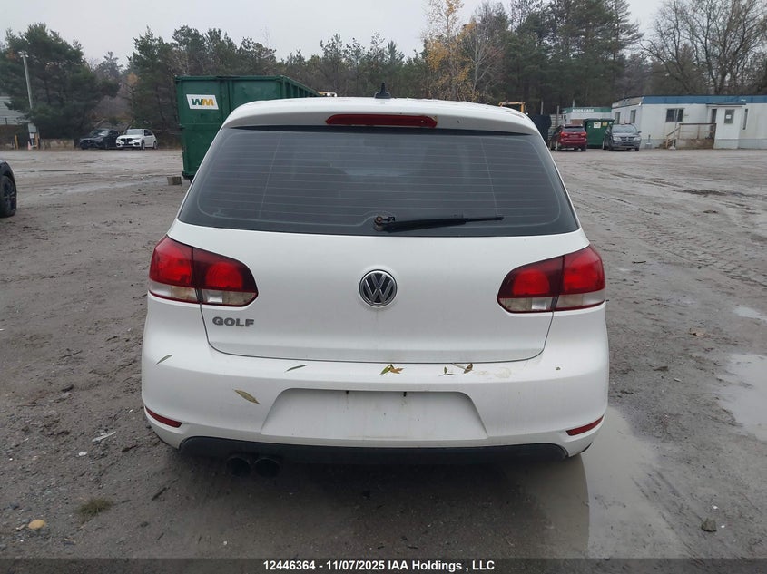 2010 Volkswagen Golf VIN: WVWAA7AJ1AW366159 Lot: 12446364