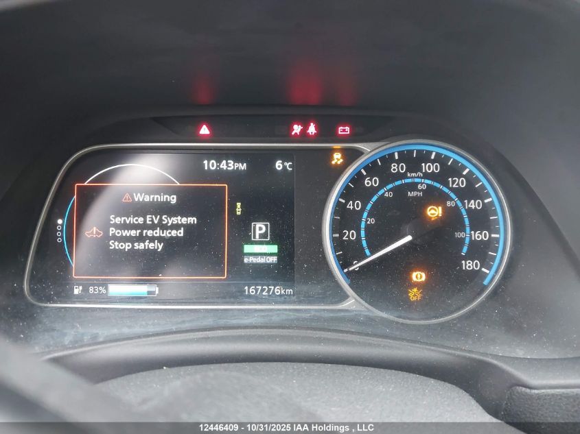 2018 Nissan Leaf S/Sv/Sl VIN: 1N4AZ1CP4JC305614 Lot: 12446409