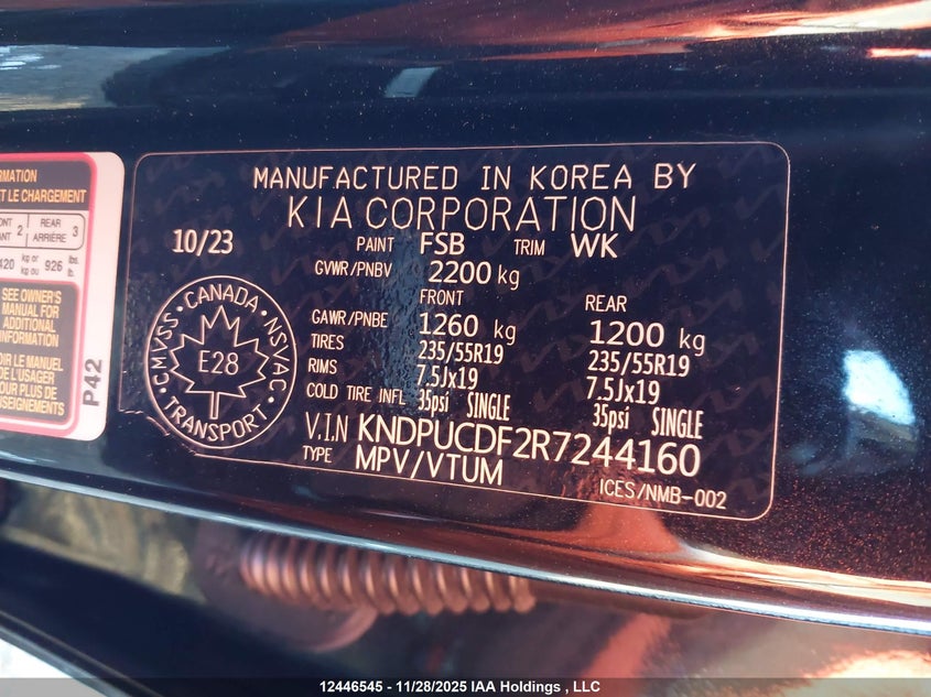 KNDPUCDF2R7244160 2024 KIA SPORTAGE photo no. 9