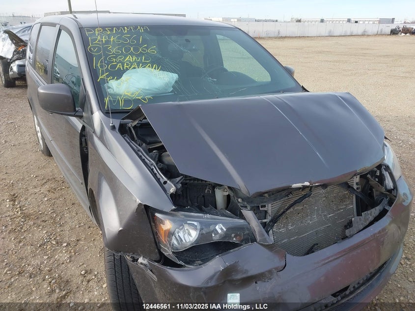 2016 Dodge Grand Caravan R/T VIN: 2C4RDGEG5GR360066 Lot: 12446561