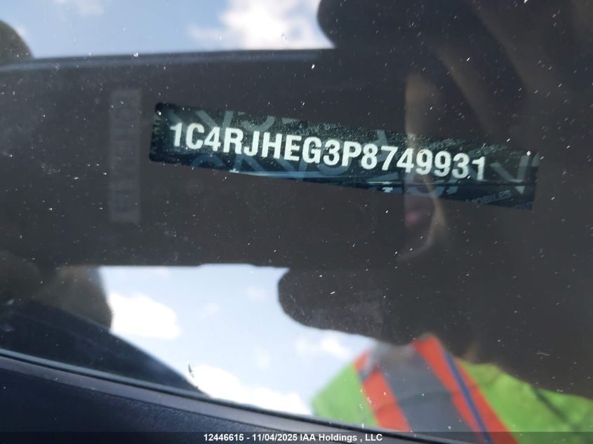 2023 Jeep Grand Cherokee VIN: 1C4RJHEG3P8749931 Lot: 12446615