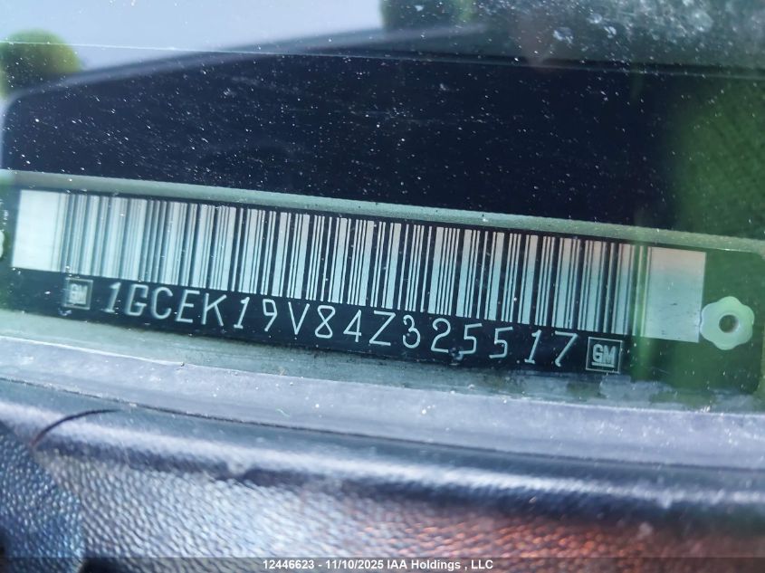 2004 Chevrolet Silverado 1500 Ls VIN: 1GCEK19V84Z325517 Lot: 12446623
