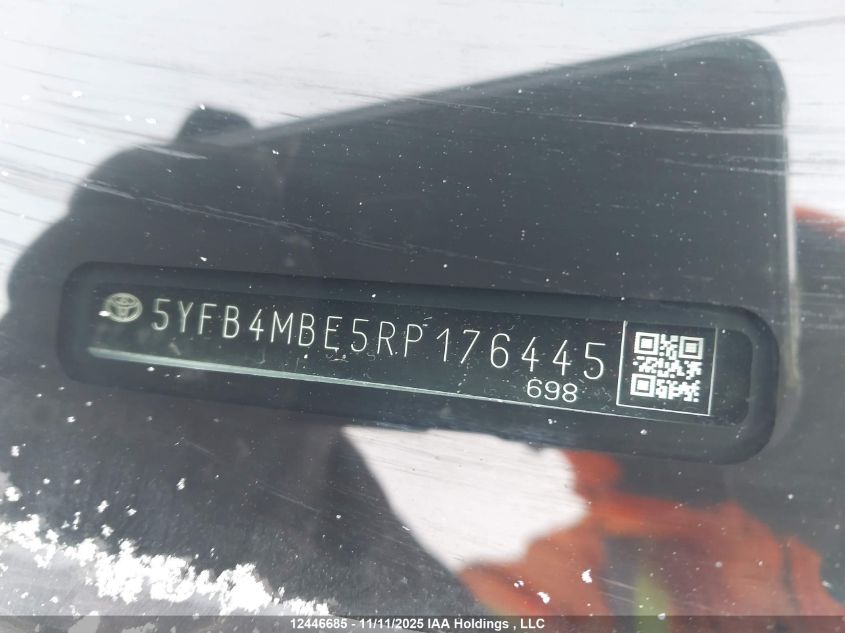 2024 Toyota Corolla Se/Xse VIN: 5YFB4MBE5RP176445 Lot: 12446685