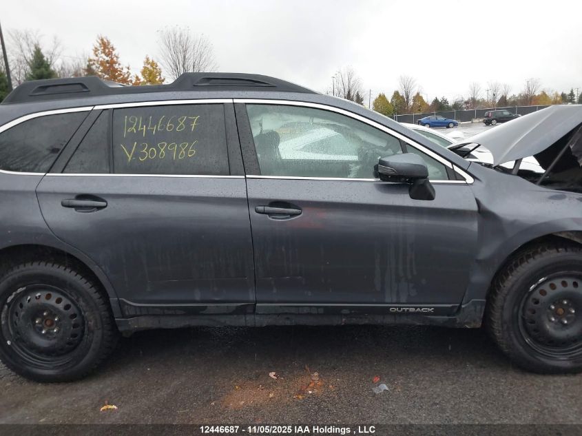 2016 Subaru Outback 2.5I Touring Package VIN: 4S4BSCDC3G3308986 Lot: 12446687