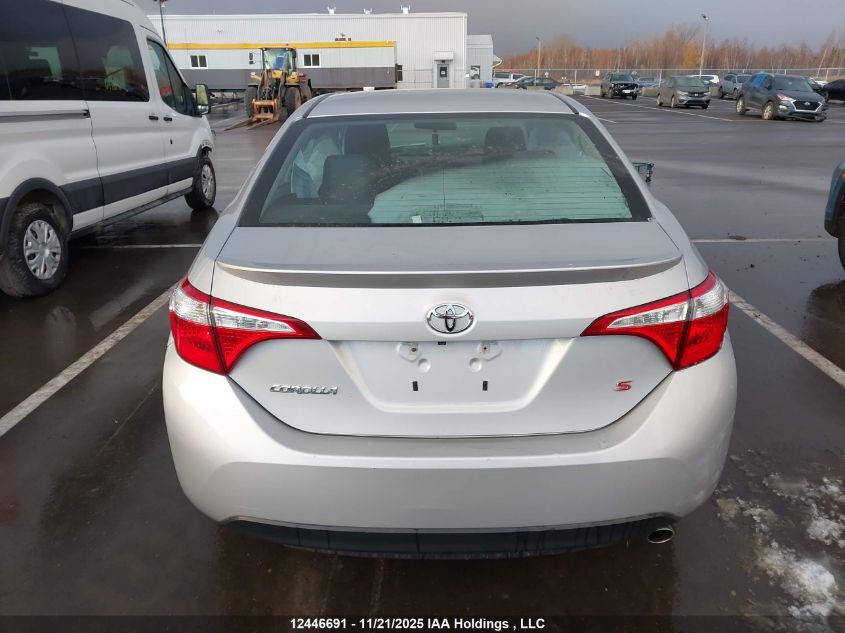 2016 Toyota Corolla L/Le/Le Pls/Prm/S/S Pls VIN: 2T1BURHEXGC614264 Lot: 12446691