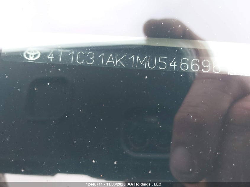 4T1C31AK1MU546696 2021 TOYOTA CAMRY photo no. 20