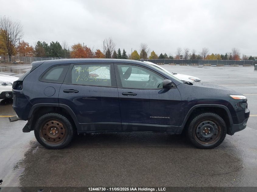 2016 Jeep Cherokee Sport VIN: 1C4PJMAB7GW209889 Lot: 12446730