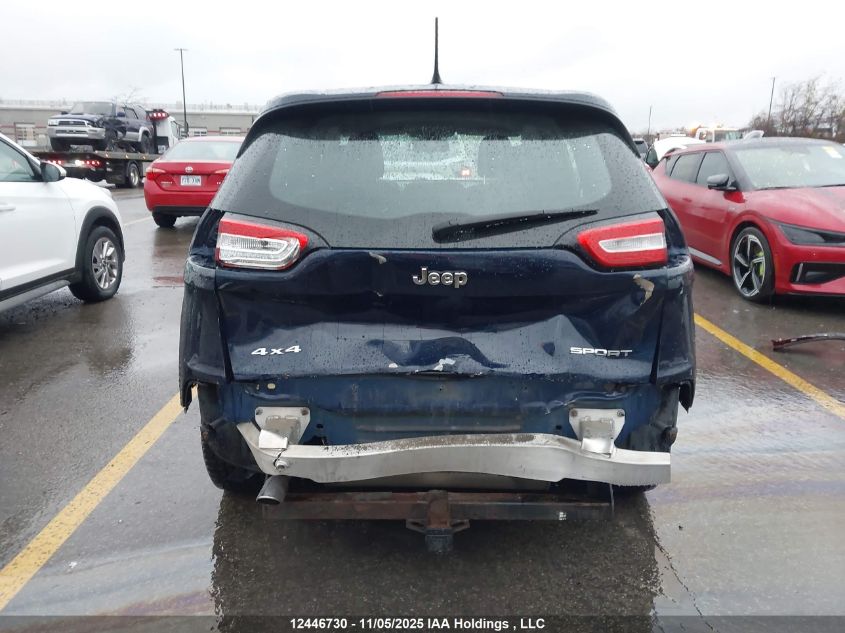 2016 Jeep Cherokee Sport VIN: 1C4PJMAB7GW209889 Lot: 12446730