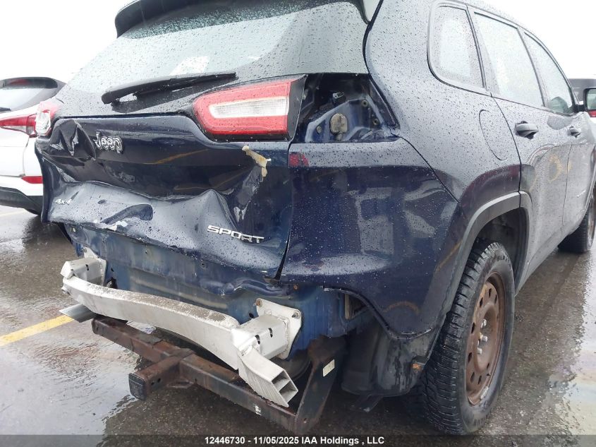 2016 Jeep Cherokee Sport VIN: 1C4PJMAB7GW209889 Lot: 12446730