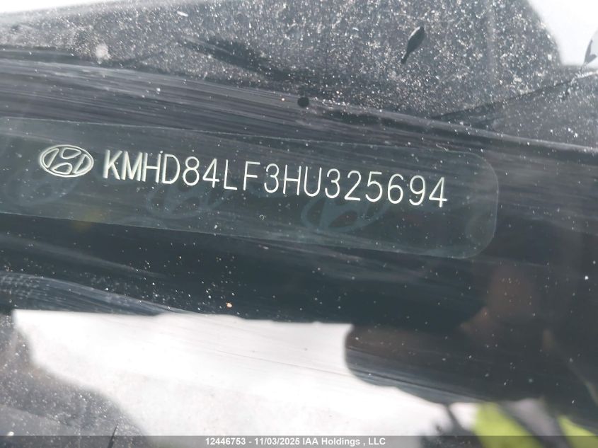 2017 Hyundai Elantra Se/Value/Limited VIN: KMHD84LF3HU325694 Lot: 12446753