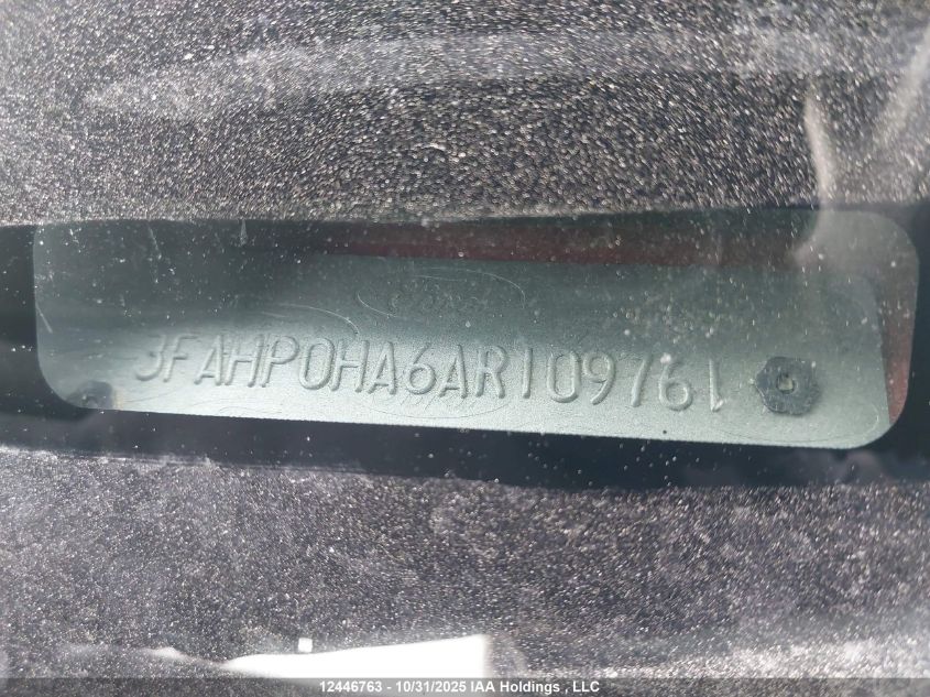 2010 Ford Fusion Se VIN: 3FAHP0HA6AR109761 Lot: 12446763