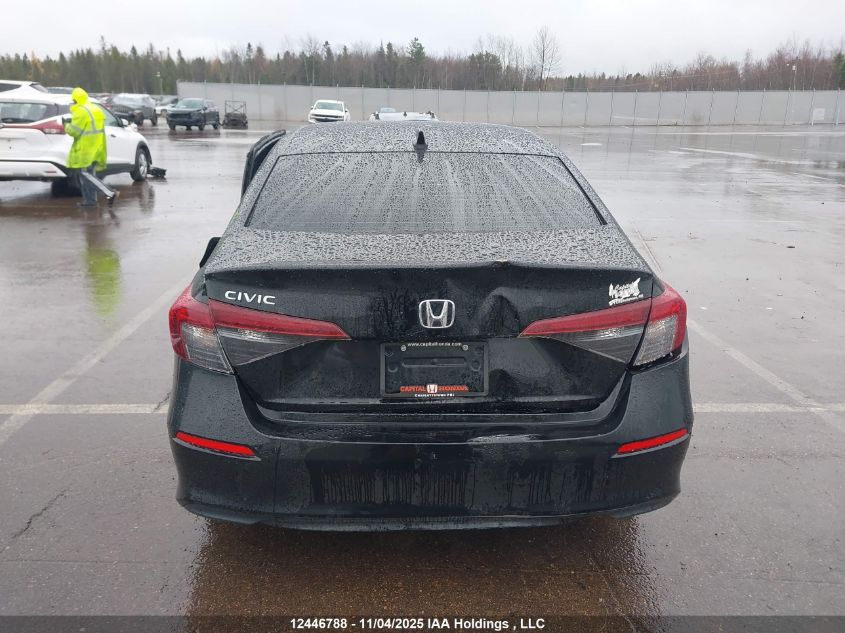 2025 Honda Civic Lx VIN: 2HGFE2F23SH105891 Lot: 12446788