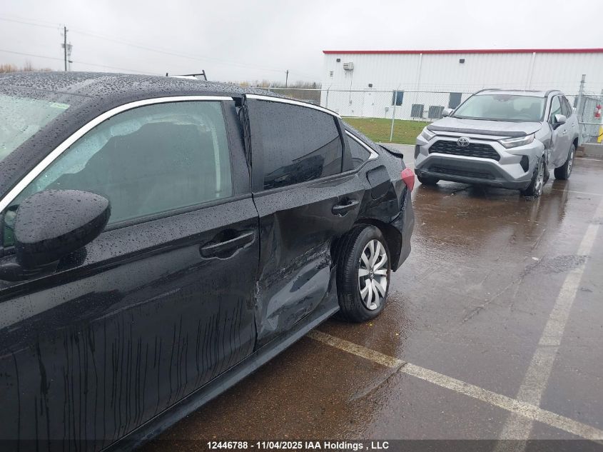 2025 Honda Civic Lx VIN: 2HGFE2F23SH105891 Lot: 12446788