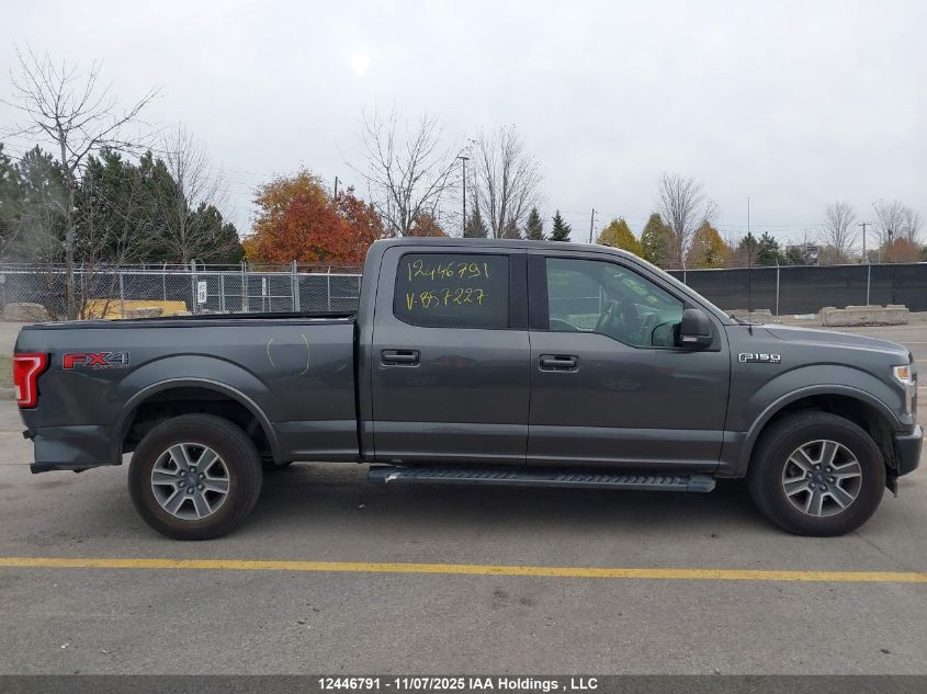 2017 Ford F150 Supercrew VIN: 1FTFW1EF4HFB57227 Lot: 12446791