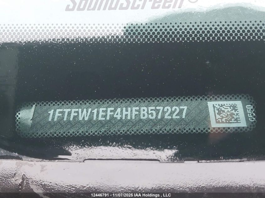 2017 Ford F150 Supercrew VIN: 1FTFW1EF4HFB57227 Lot: 12446791