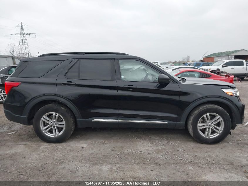 2022 Ford Explorer Xlt VIN: 1FMSK8DH0NGB01132 Lot: 12446797
