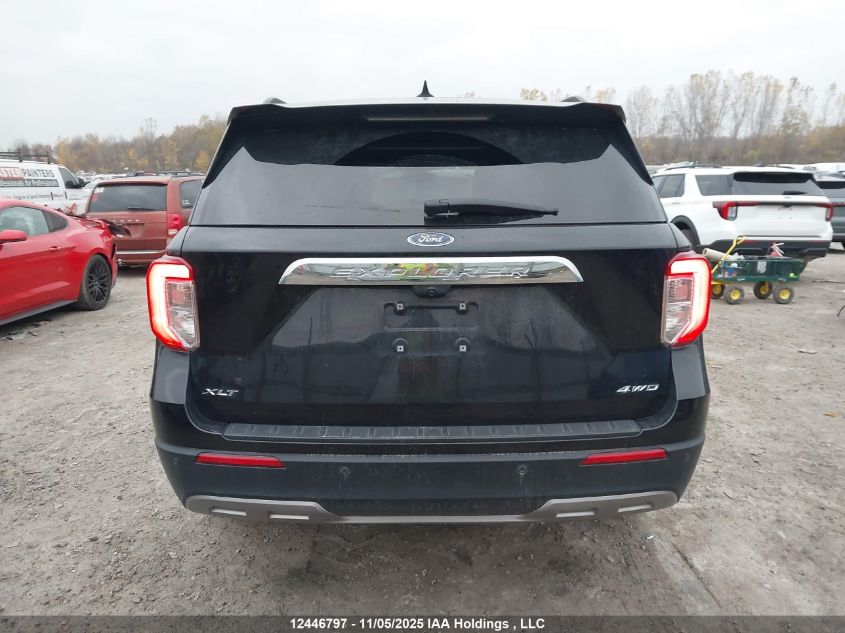 2022 Ford Explorer Xlt VIN: 1FMSK8DH0NGB01132 Lot: 12446797