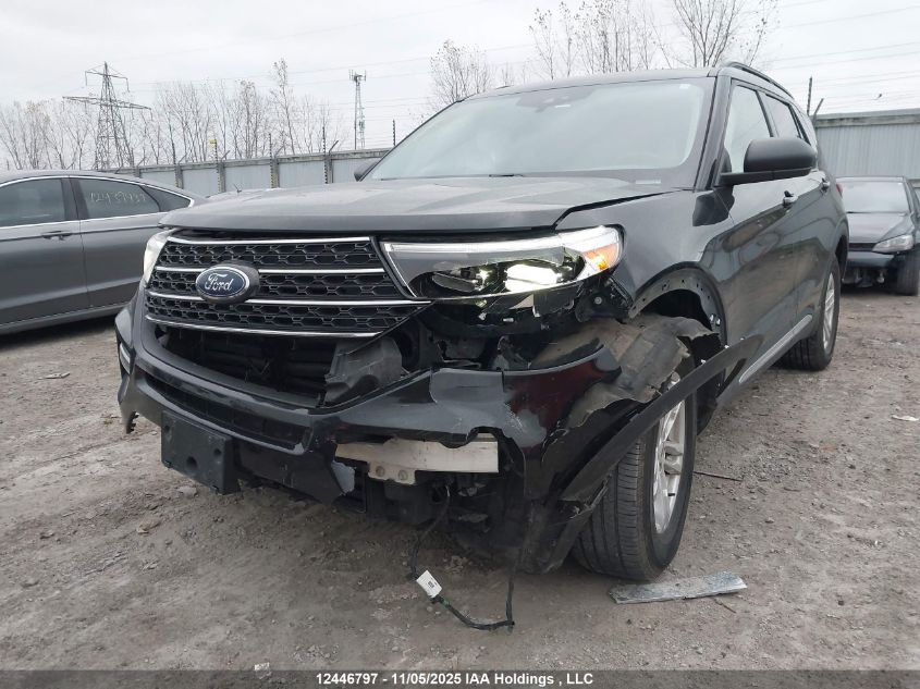 2022 Ford Explorer Xlt VIN: 1FMSK8DH0NGB01132 Lot: 12446797