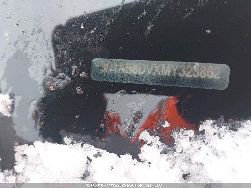 2021 Nissan Sentra Sr VIN: 3N1AB8DVXMY323862 Lot: 12446818