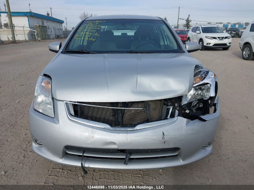 2010 Nissan Sentra 2.0/2.0S/Sr/2.0Sl VIN: 3N1AB6AP8AL721011 Lot: 12446898