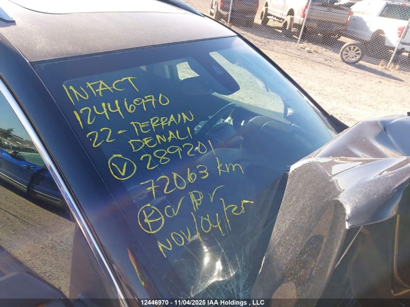 2022 GMC Terrain Denali VIN: 3GKALXEV6NL289201 Lot: 12446970