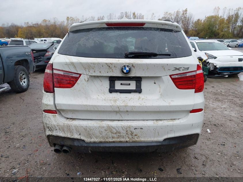 2017 BMW X3 xDrive28I VIN: 5UXWX9C51H0T11304 Lot: 12447027