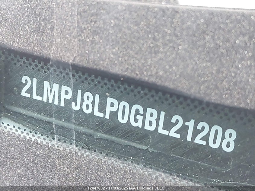 2016 Lincoln Mkx Reserve VIN: 2LMPJ8LP0GBL21208 Lot: 12447032