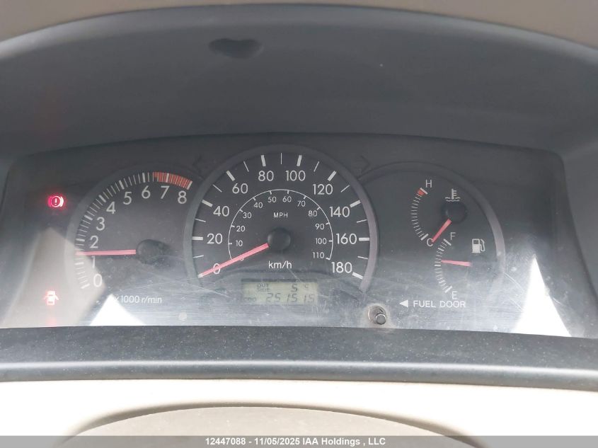 2005 Toyota Corolla VIN: 2T1BR32EX5C860252 Lot: 12447088