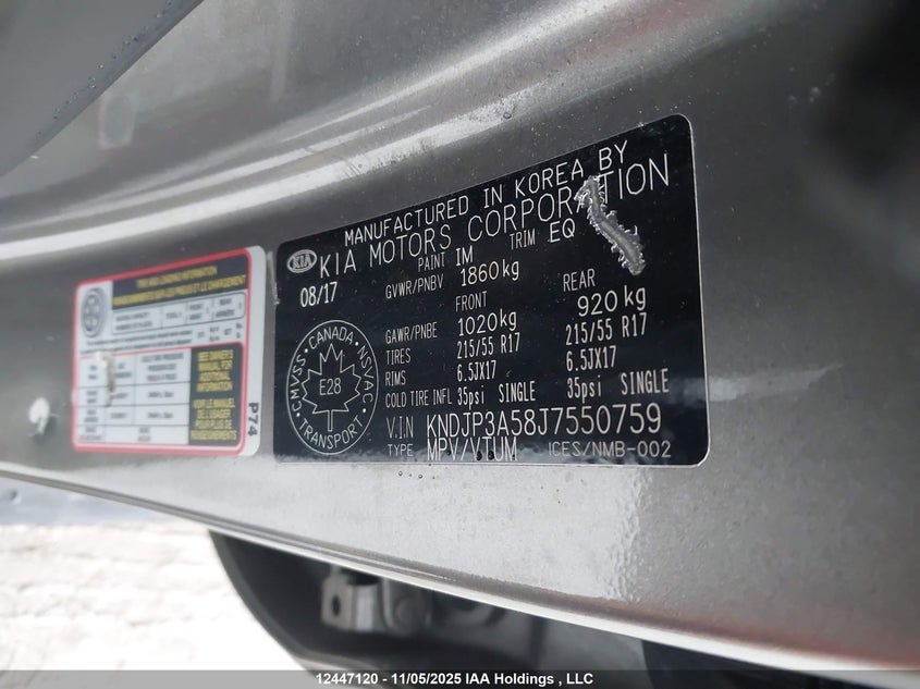 KNDJP3A58J7550759 2018 KIA SOUL photo no. 9