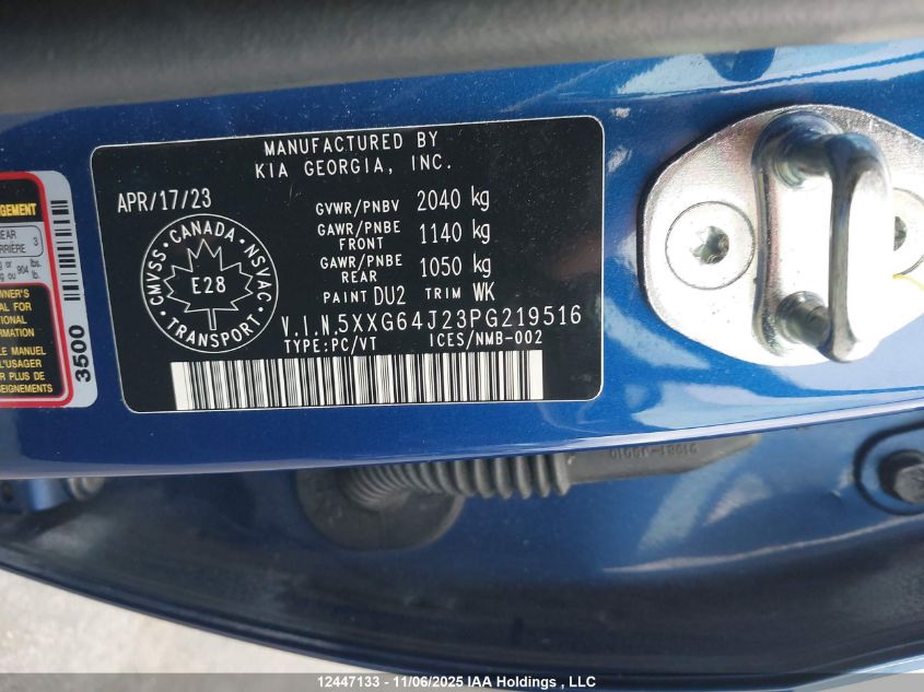 2023 Kia K5 Gt-Line VIN: 5XXG64J23PG219516 Lot: 12447133