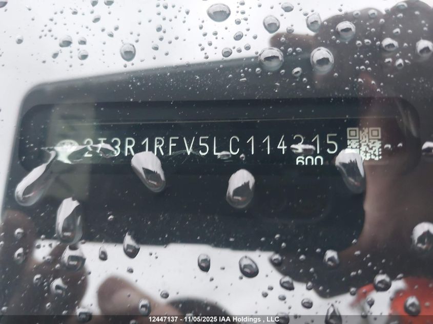 2020 Toyota Rav4 Xle VIN: 2T3R1RFV5LC114315 Lot: 12447137