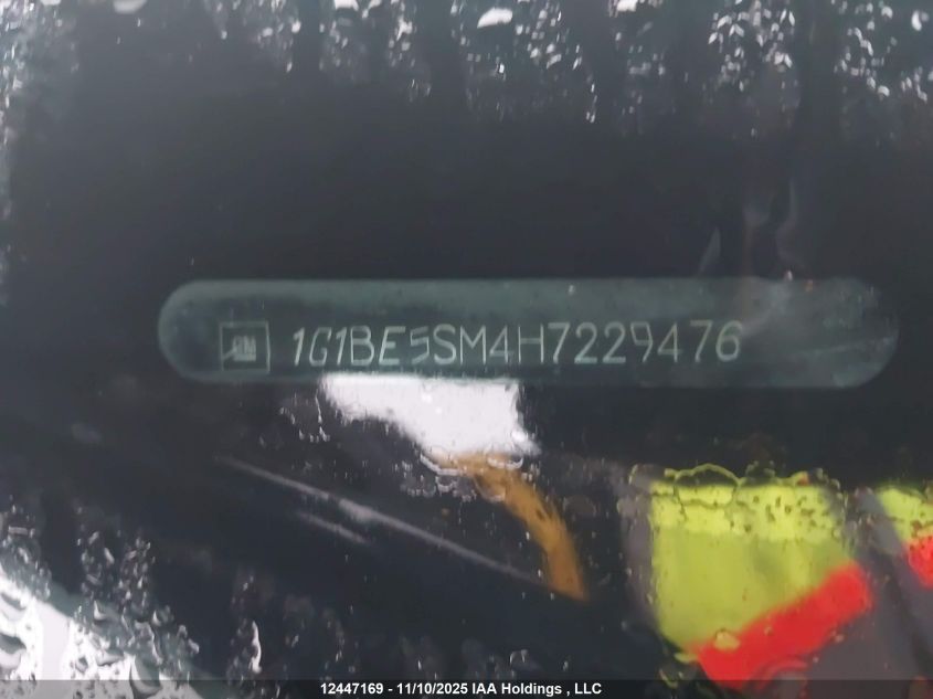 2017 Chevrolet Cruze Lt Auto VIN: 1G1BE5SM4H7229476 Lot: 12447169