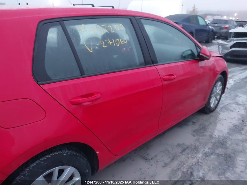 2018 Volkswagen Golf 1.8 Tsi Comfortline/1.8 Tsi Highline/1.8 Tsi Trendline VIN: 3VWB17AU6JM271060 Lot: 12447200