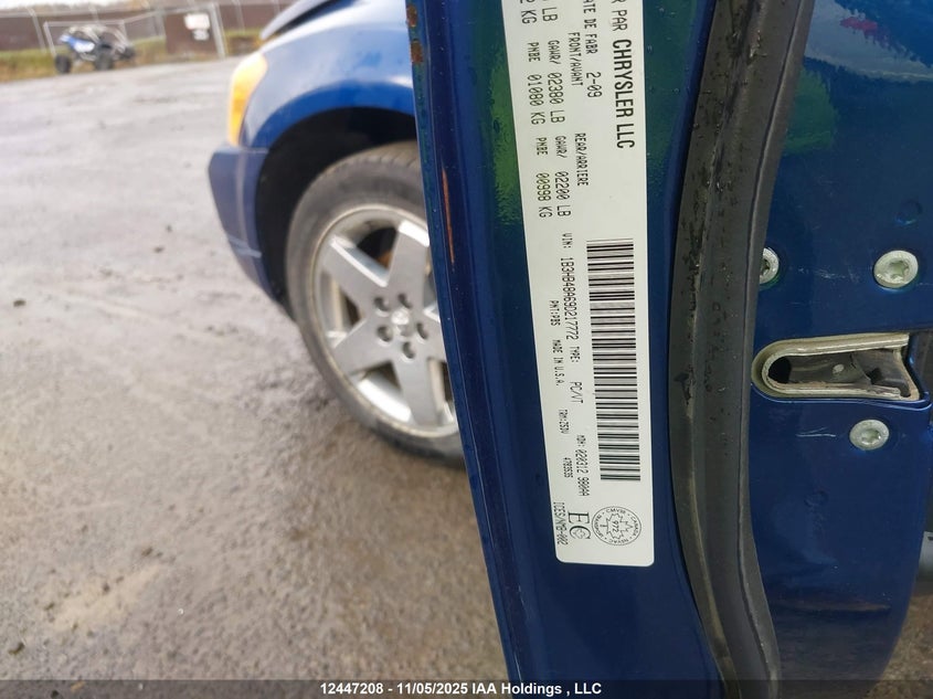 2009 Dodge Caliber Sxt VIN: 1B3HB48A69D217772 Lot: 12447208