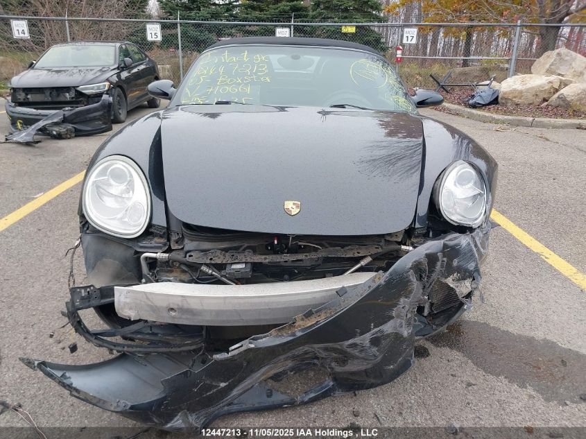 2005 Porsche Boxster VIN: WP0CA29865S710661 Lot: 12447213