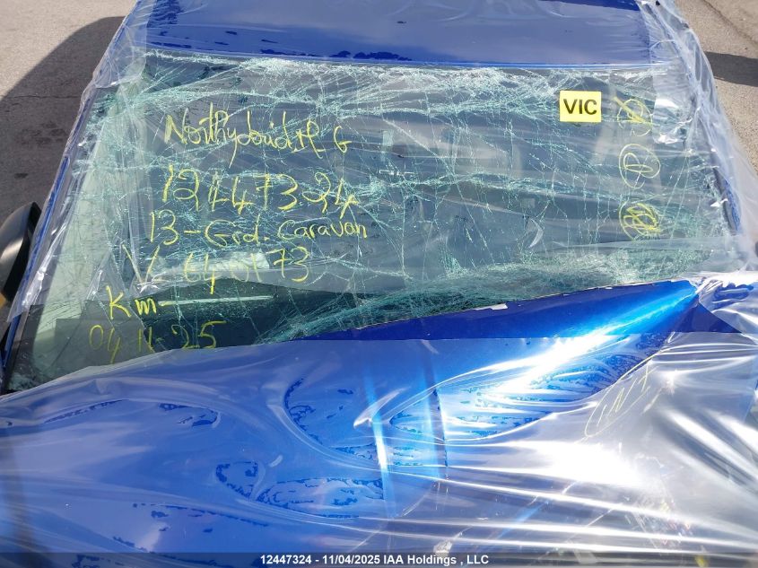 2013 Dodge Grand Caravan Se VIN: 2C4RDGBG4DR640173 Lot: 12447324