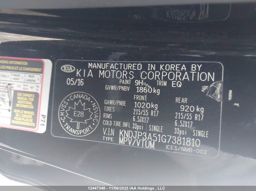 KNDJP3A51G7381810 2016 KIA SOUL photo no. 9