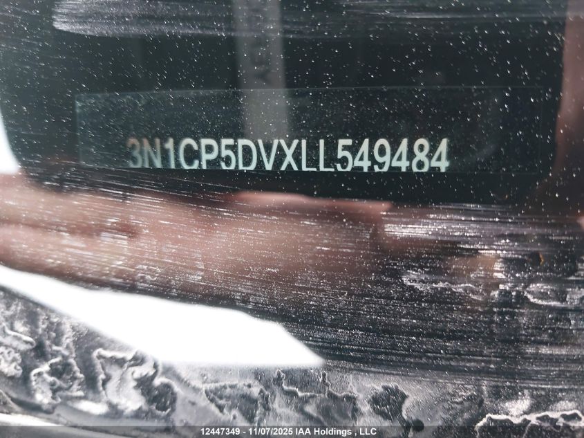 2020 Nissan Kicks VIN: 3N1CP5DVXLL549484 Lot: 12447349