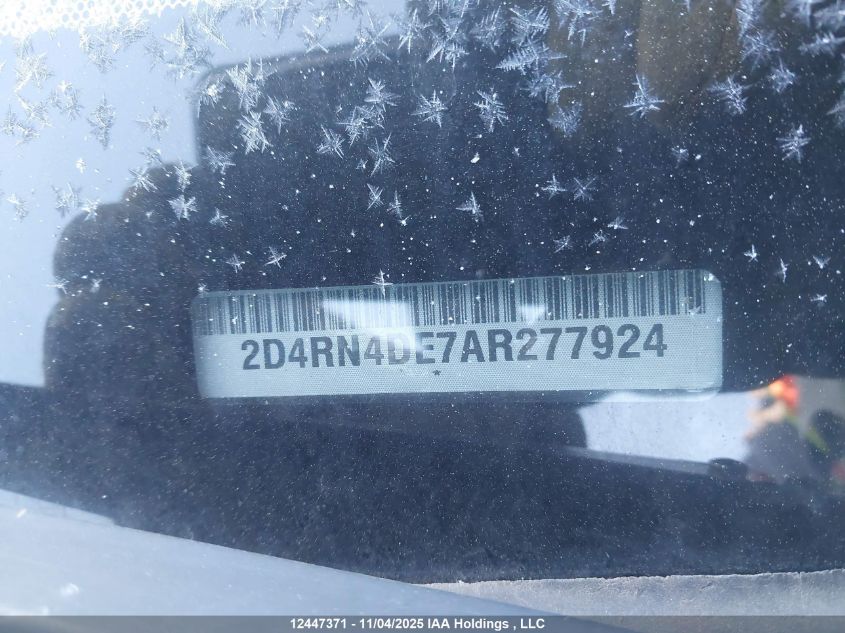 2010 Dodge Grand Caravan Se VIN: 2D4RN4DE7AR277924 Lot: 12447371