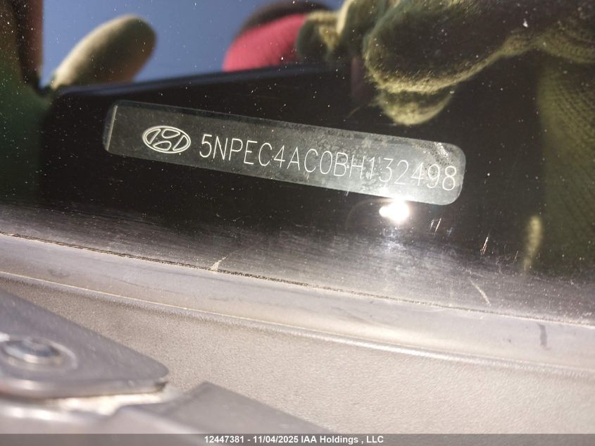 2011 Hyundai Sonata Se/Limited VIN: 5NPEC4AC0BH132498 Lot: 12447381