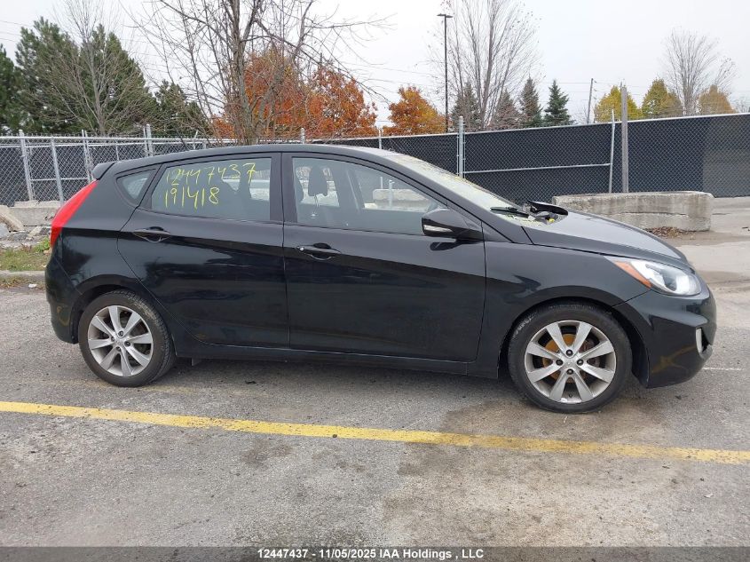 2014 Hyundai Accent Gls/Se VIN: KMHCU5AE5EU191418 Lot: 12447437