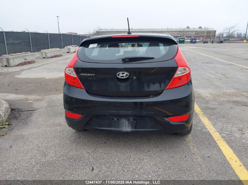 2014 Hyundai Accent Gls/Se VIN: KMHCU5AE5EU191418 Lot: 12447437
