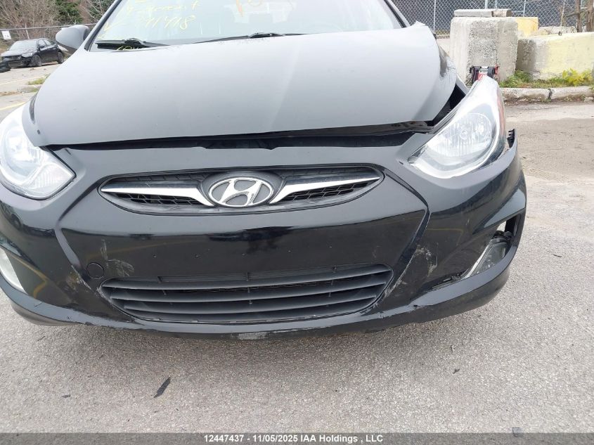 2014 Hyundai Accent Gls/Se VIN: KMHCU5AE5EU191418 Lot: 12447437