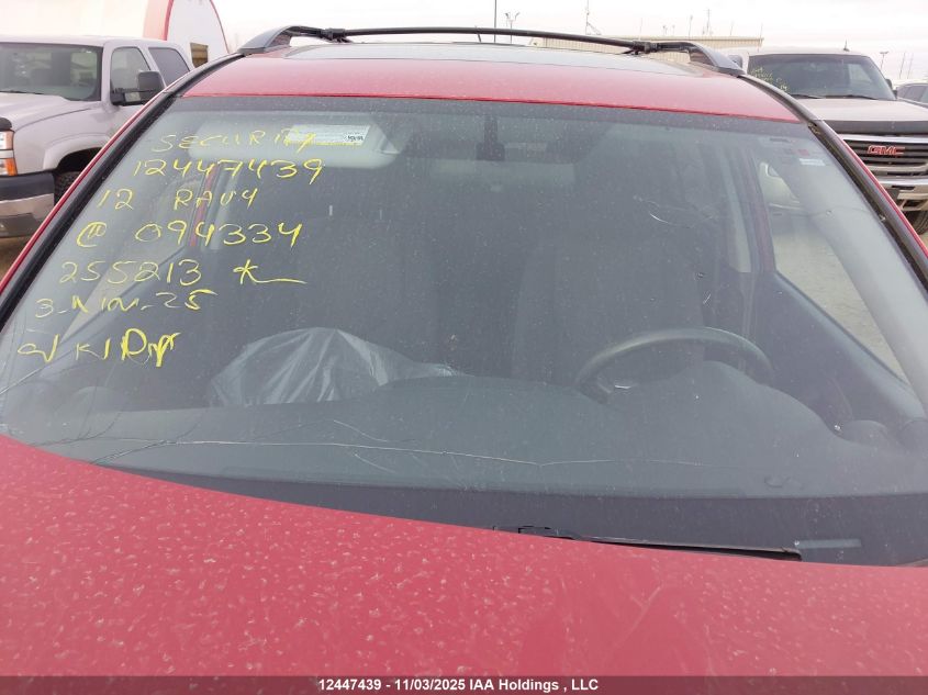 2012 Toyota Rav4 Sport V6 VIN: 2T3RK4DV4CW094334 Lot: 12447439