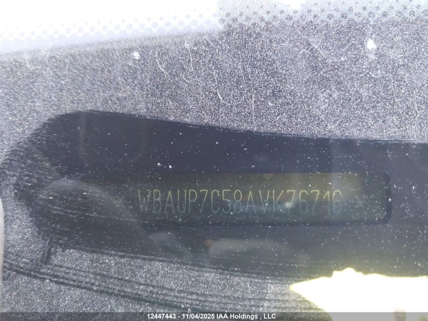 2010 BMW 128 I VIN: WBAUP7C58AVK76716 Lot: 12447443