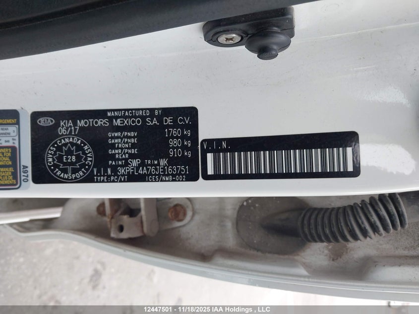 3KPFL4A76JE163751 2018 KIA FORTE photo no. 9