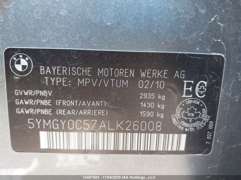 5YMGY0C57ALK26008 2010 BMW X5 M photo no. 19