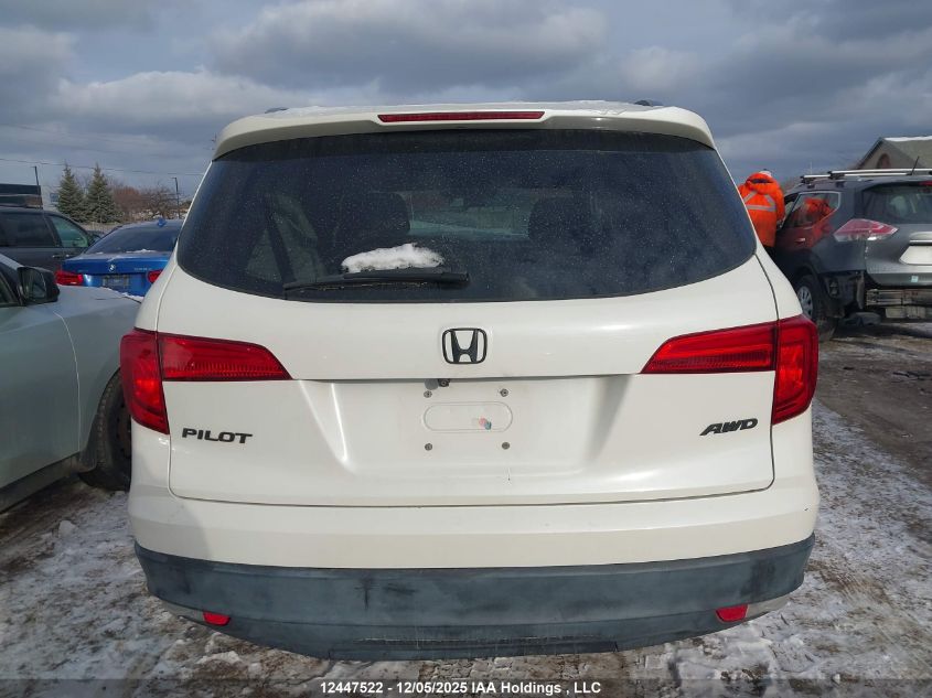 2017 Honda Pilot Ex VIN: 5FNYF6H33HB505580 Lot: 12447522