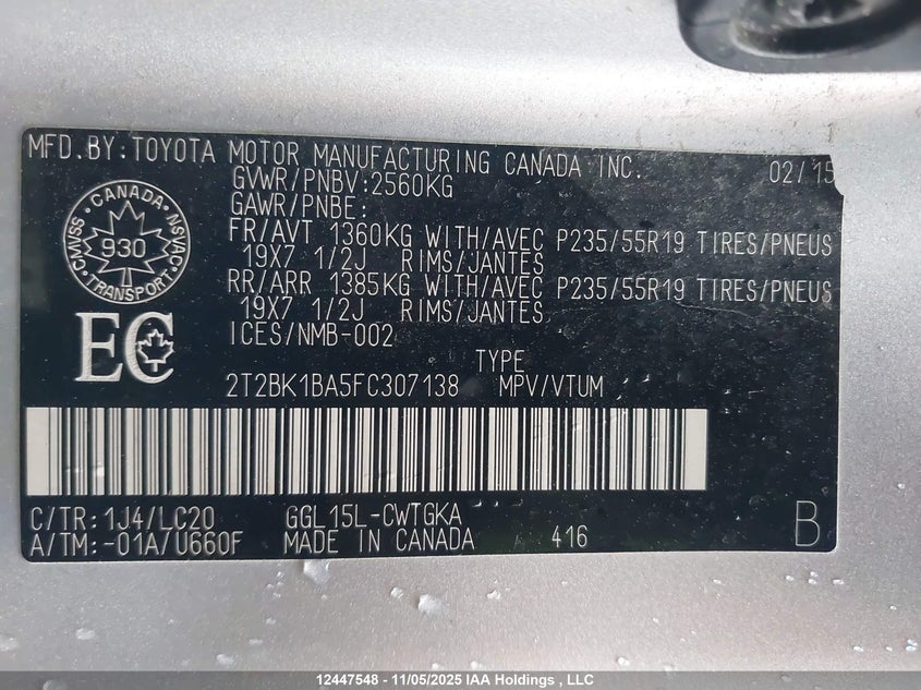 2T2BK1BA5FC307138 2015 LEXUS RX photo no. 19